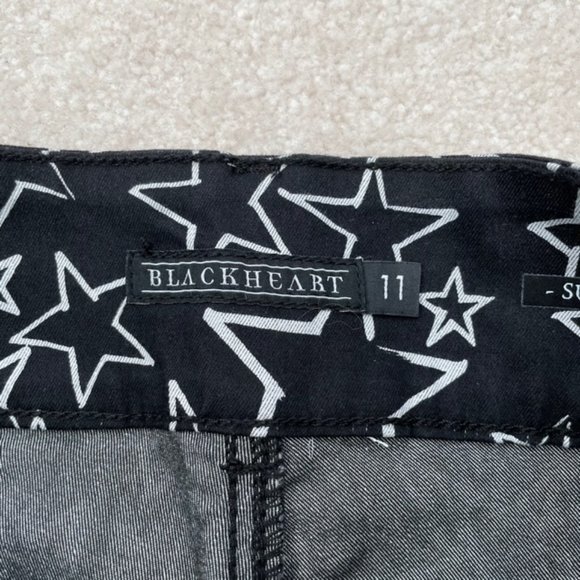 Blackheart Hot Topic White Star Skinny Jeans 11 - Picture 5 of 12